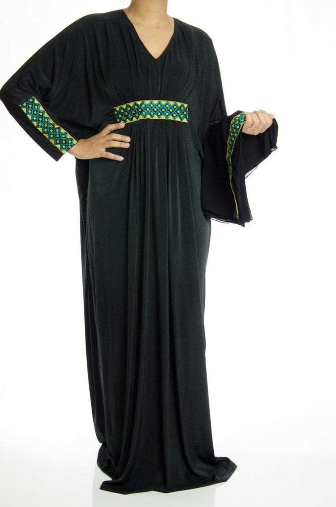 Forest Butterfly Jersey Abaya Kabayare