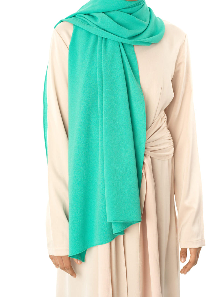 Fresh Mint fabulous crepe Hijab Kabayare