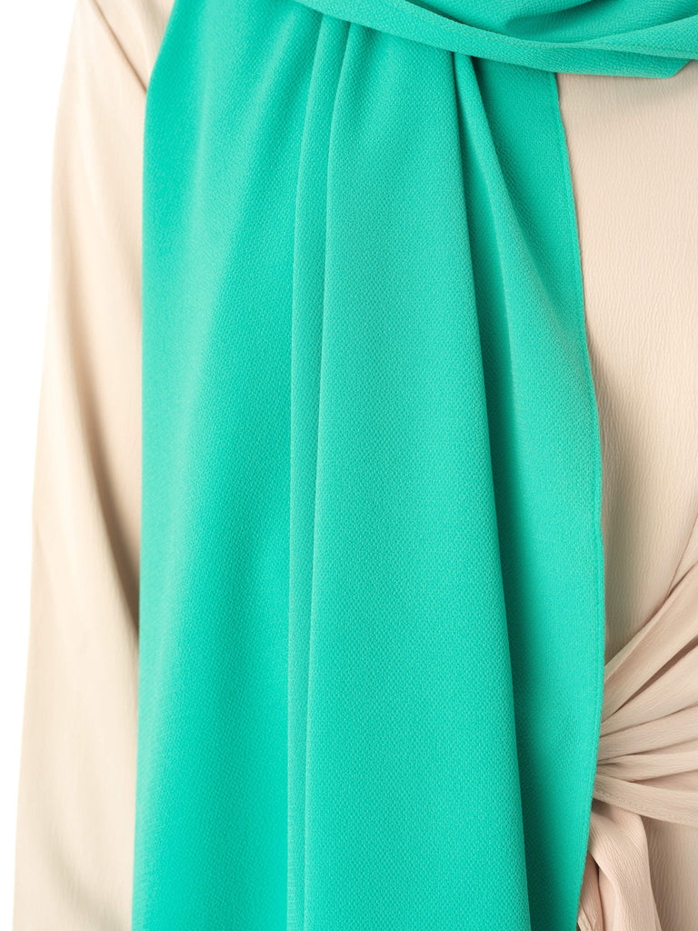 Fresh Mint fabulous crepe Hijab Kabayare
