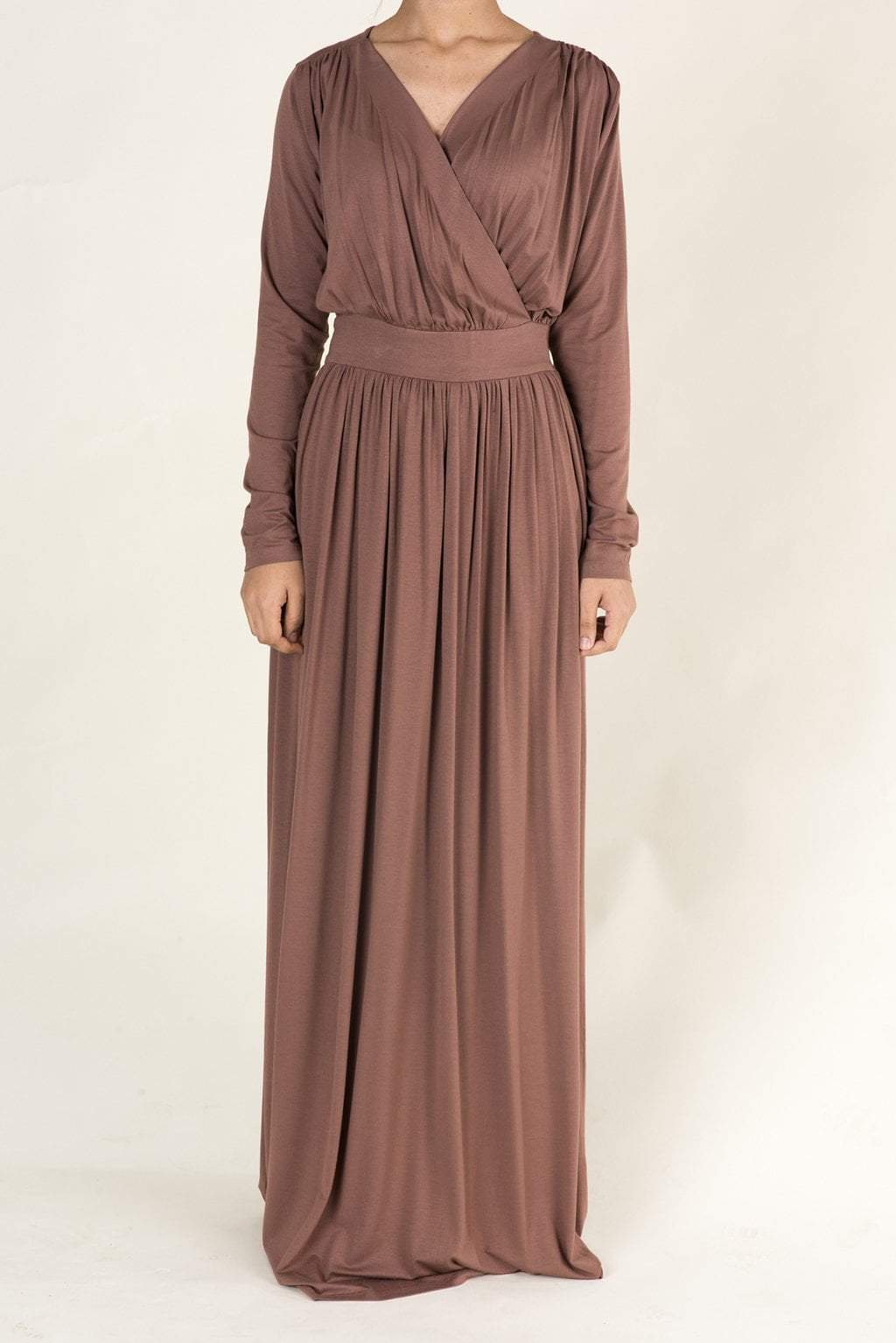 Fudge V-Neck Jersey Maxi Dress Kabayare
