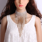 Gold Rhinestone choker necklace Kabayare