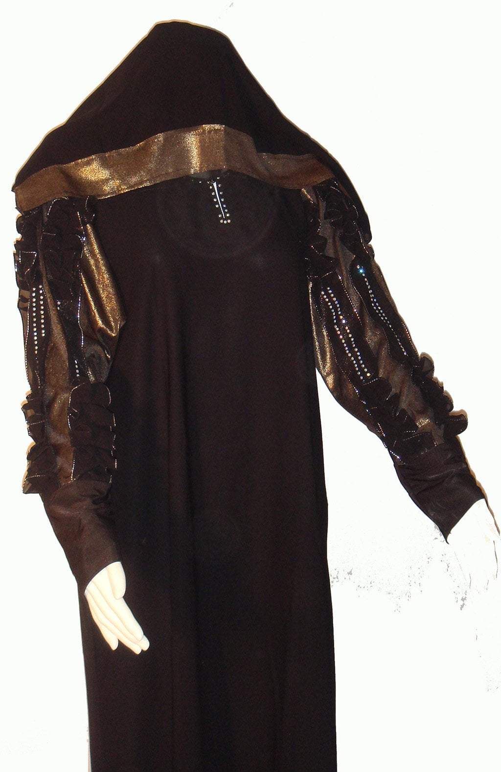 Golden Flare Abaya Kabayare
