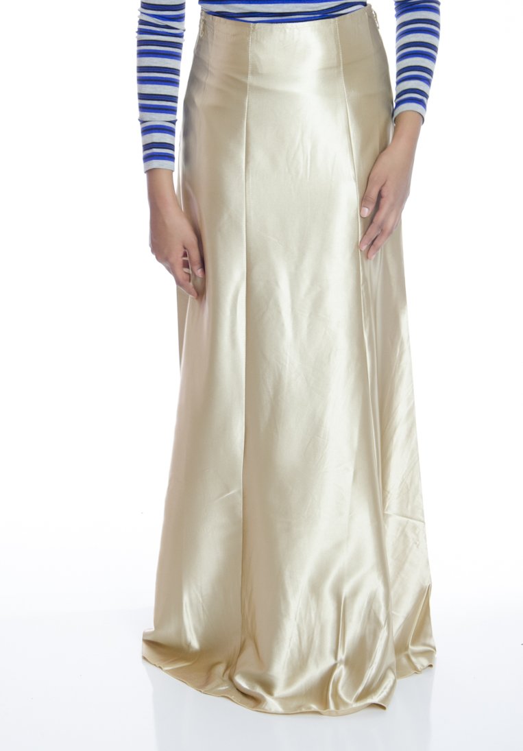 Golden Satin Skirt Kabayare