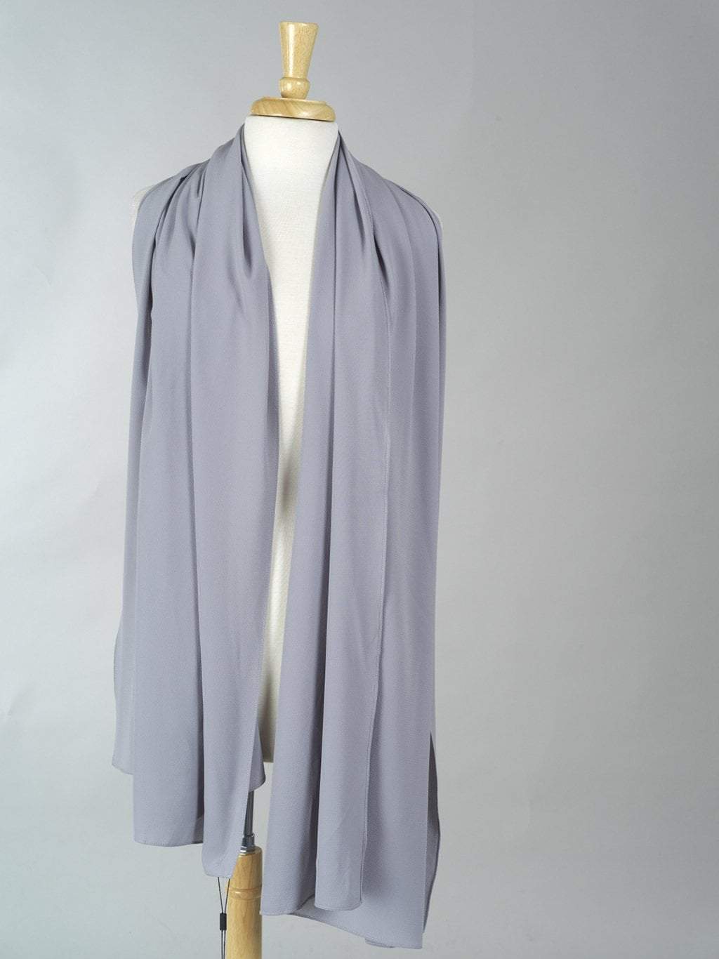 Gray fabulous crepe Hijab Kabayare