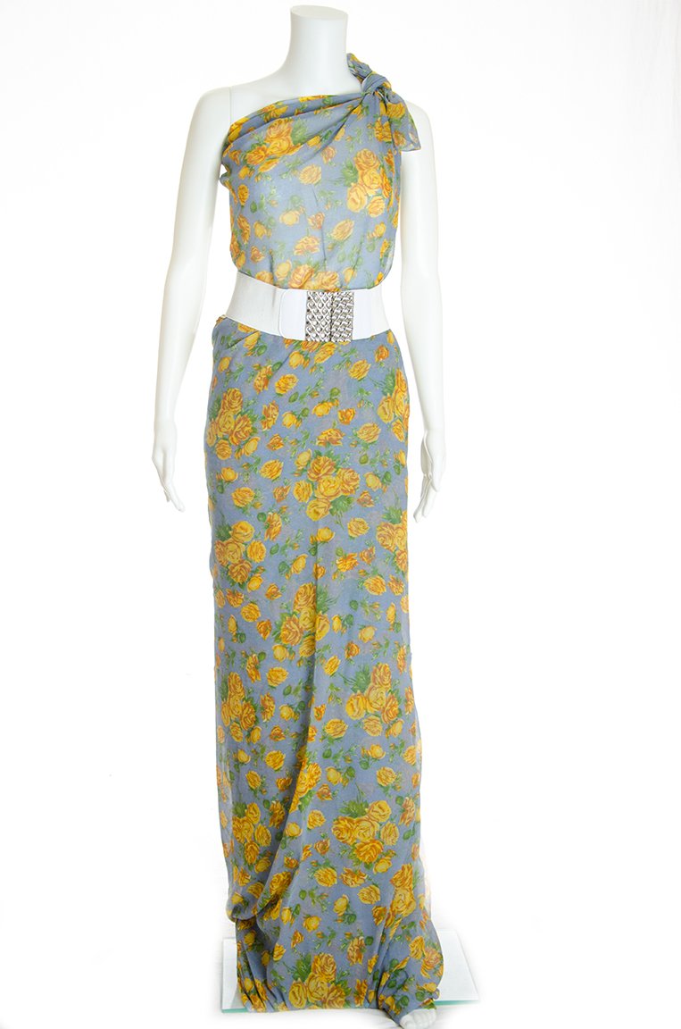 Gray floral Guntiino Kabayare