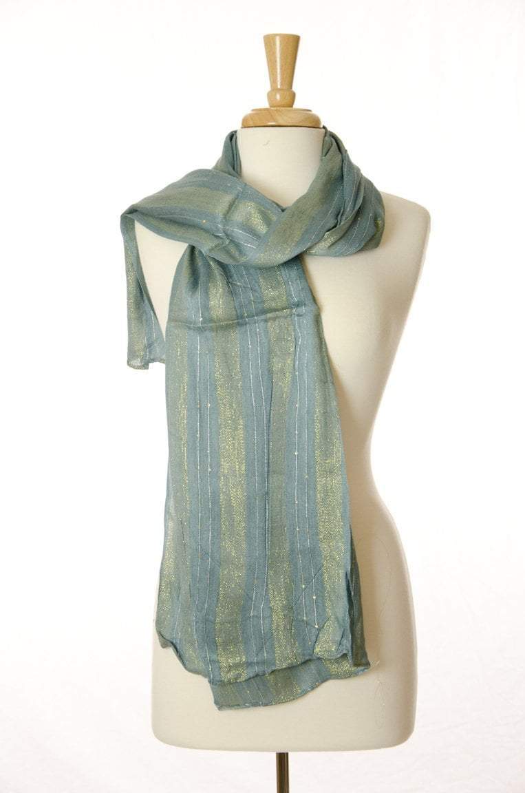 Gray Golden Flare Scarf Kabayare