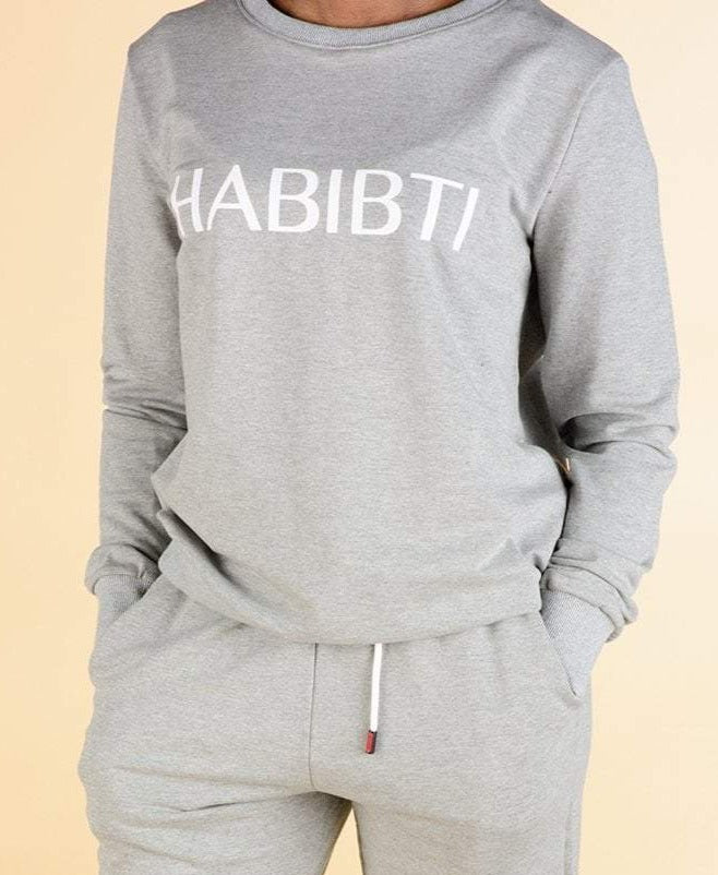 Gray Habibti sweater Kabayare