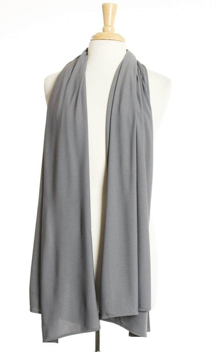 Gray Milk Silk Hijab Kabayare