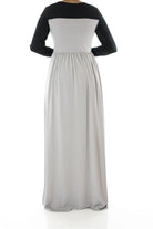 Gray Modern Edge maxi dress Kabayare