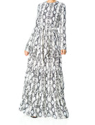 Gray ponti di roma Snakeskin maxi dress Kabayare