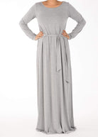 Gray Rayon maxi dress Kabayare