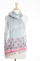 Gray Satin Scarf Kabayare