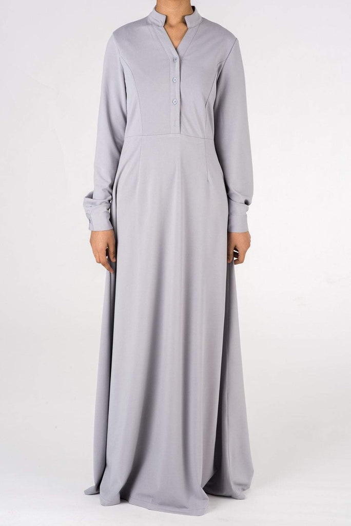 Gray Ultimate Modest Maxi Dress Kabayare