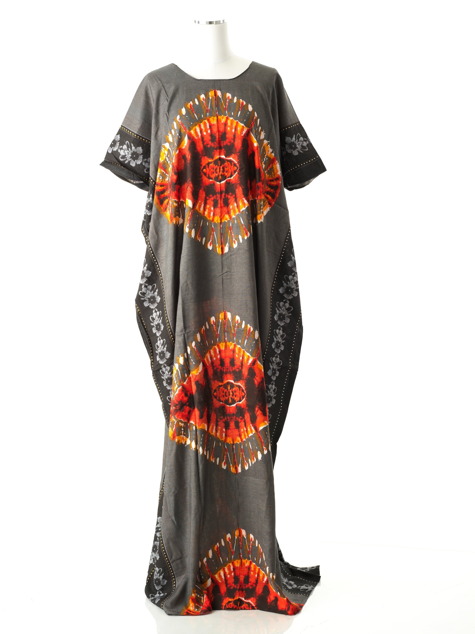 Gray Volcano Vibes bati dress Kabayare