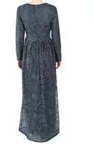 Gray Wanderlust Lace maxi dress Kabayare
