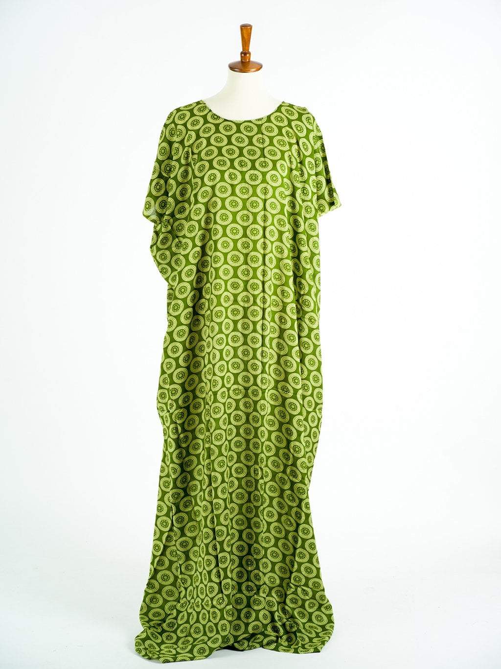 Green circle maze bati dress Kabayare