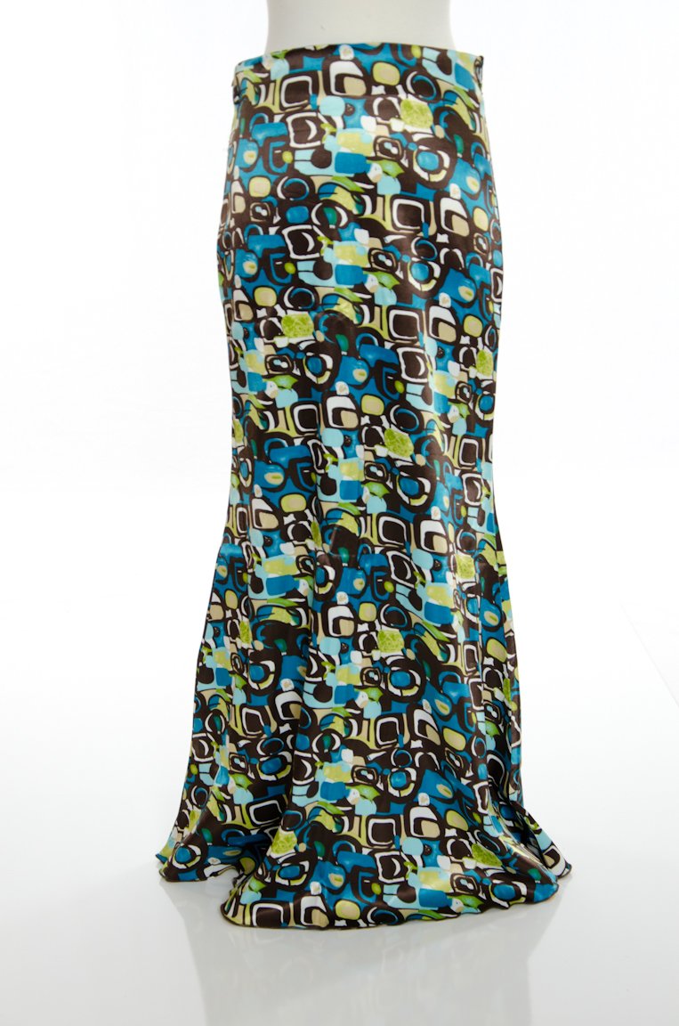 Green Digital Skirt Kabayare