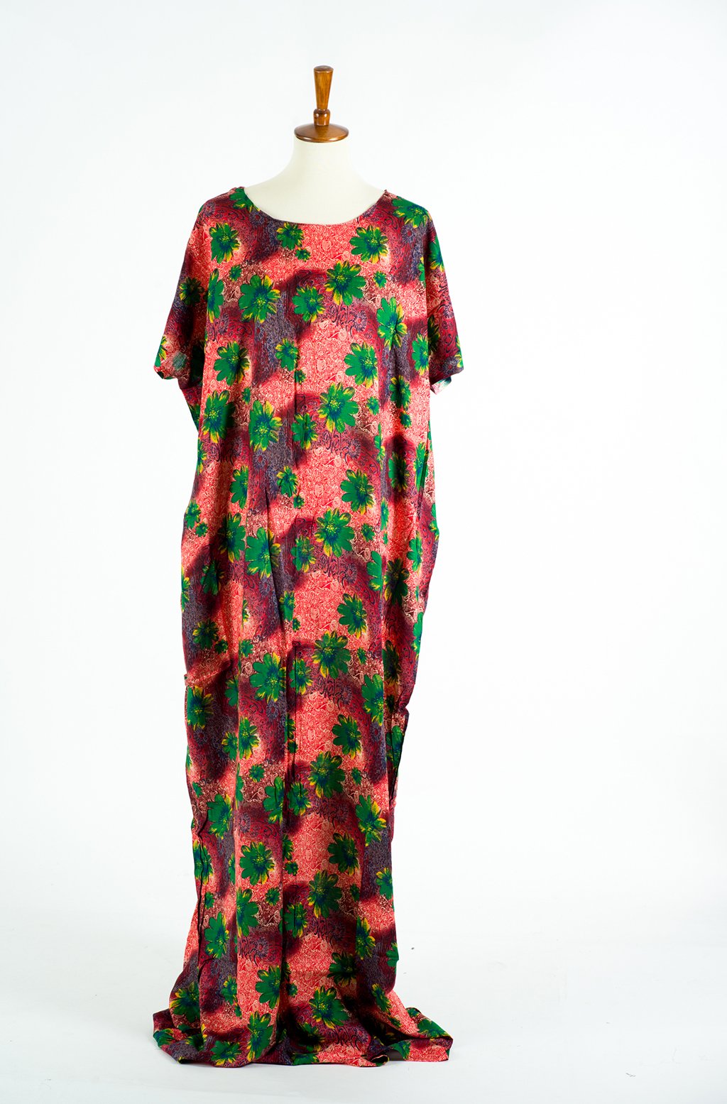 Green floral love art bati dress Kabayare