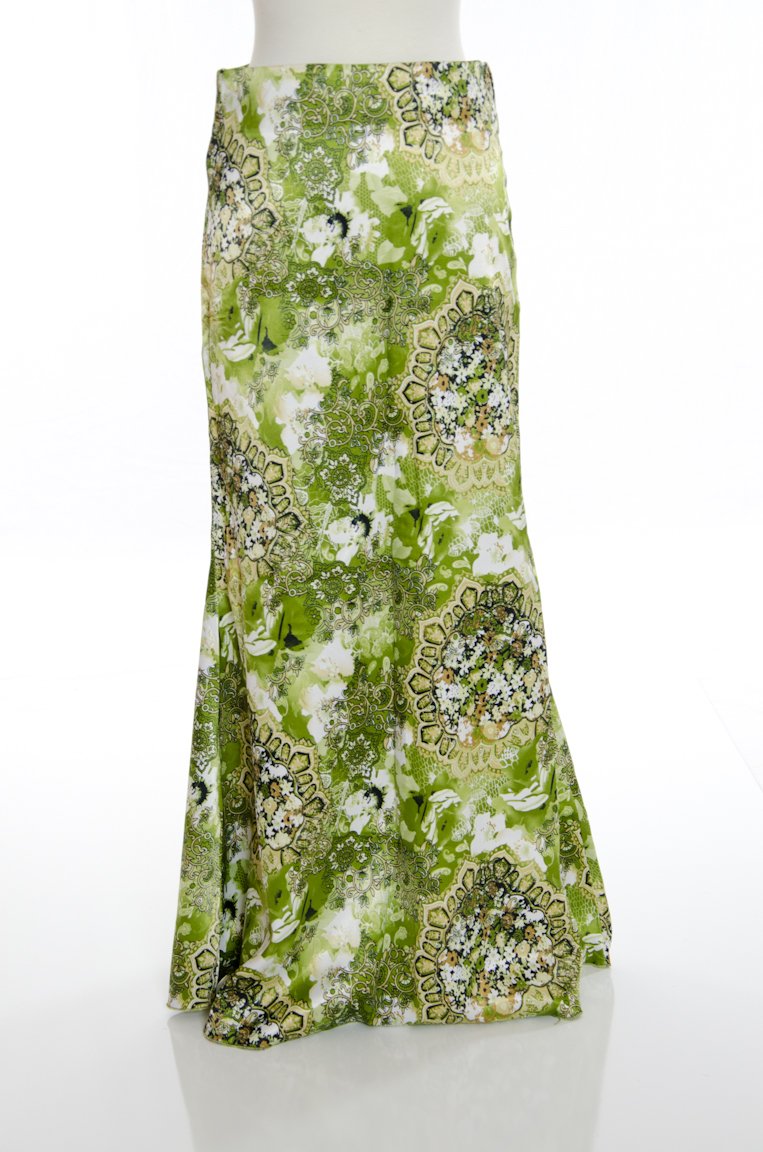 Green Paisley Skirt Kabayare