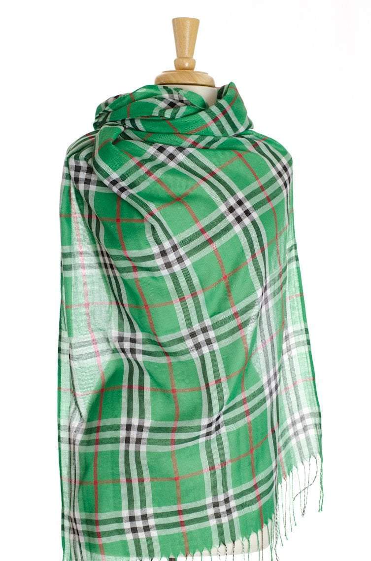 Green Plaid Hijab Kabayare