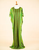 Green sawacil print Bati Dress Kabayare