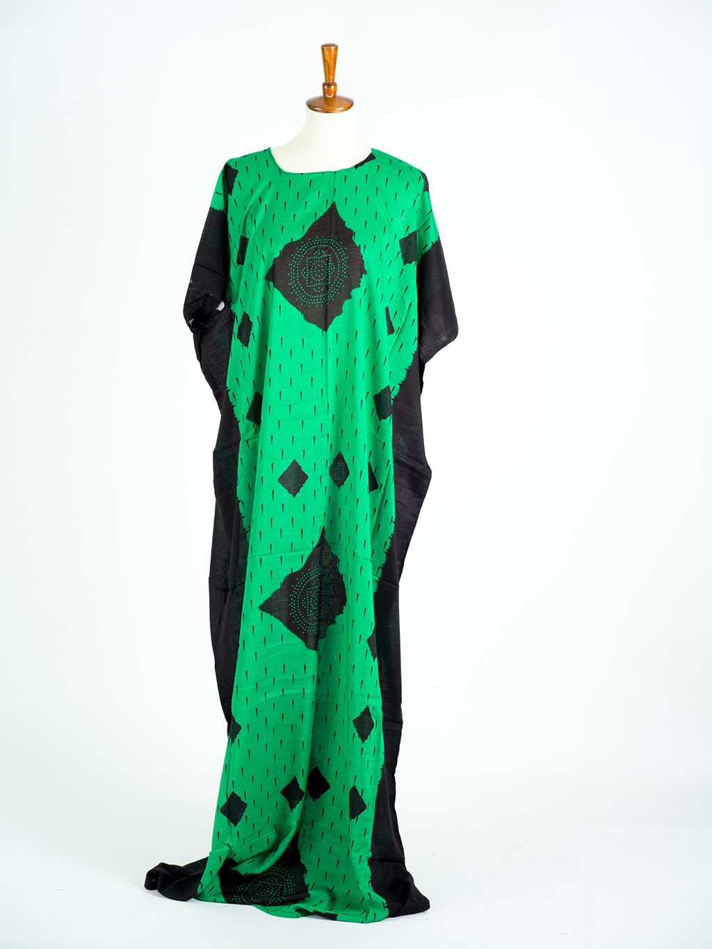 Green Shash PRINT BATI DRESS Kabayare