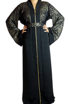 Henna Chiffon Zipper Abaya Kabayare