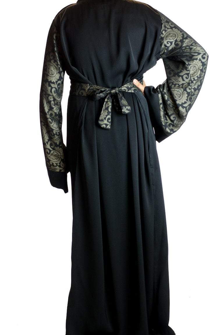 Henna Chiffon Zipper Abaya Kabayare