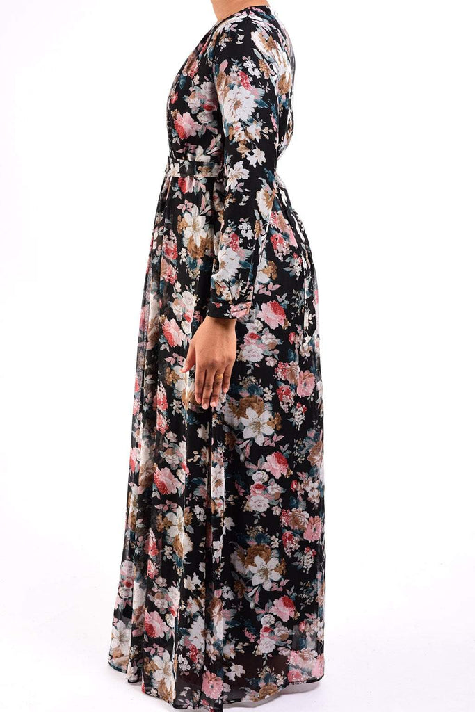 hibiscus CHIFFON dress Kabayare