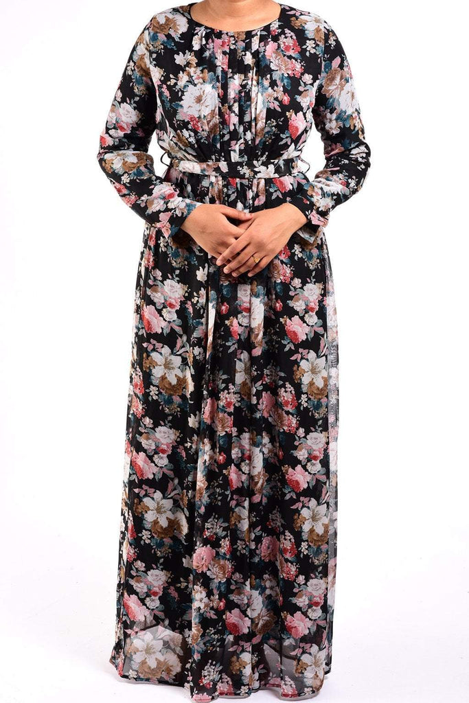hibiscus CHIFFON dress Kabayare