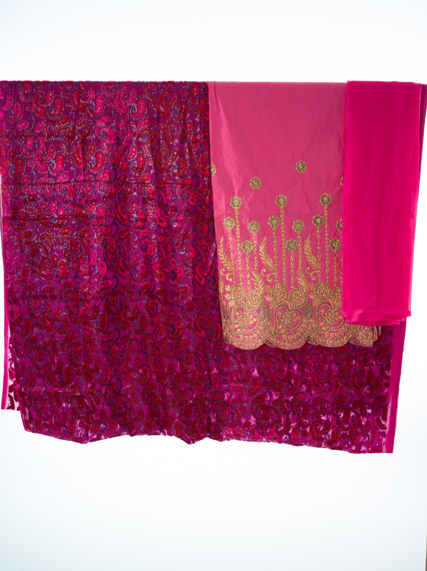 Hot Pink paisley Maqbal Dirac Kabayare