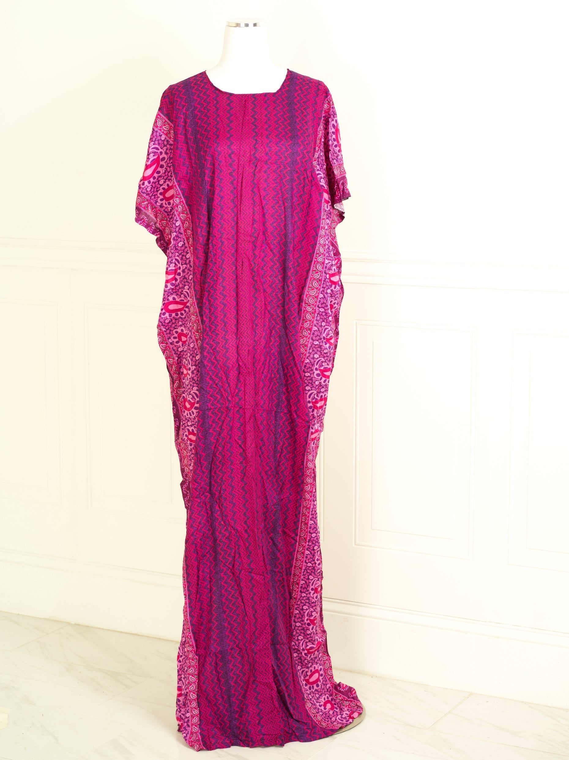 Hot pink print print bati dress KF