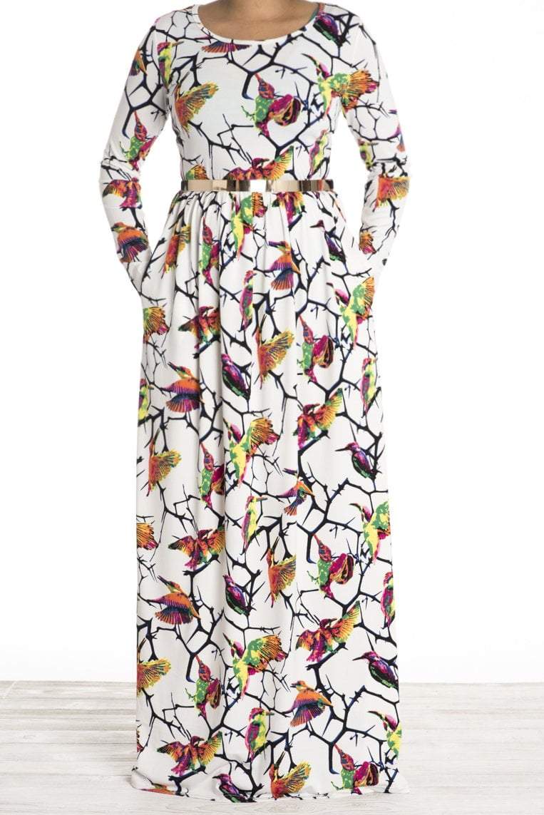 Hummingbird Maxi Dress Kabayare