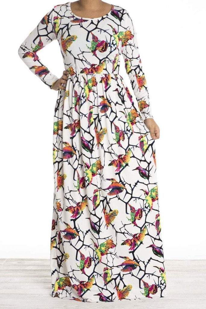 Hummingbird Maxi Dress Kabayare