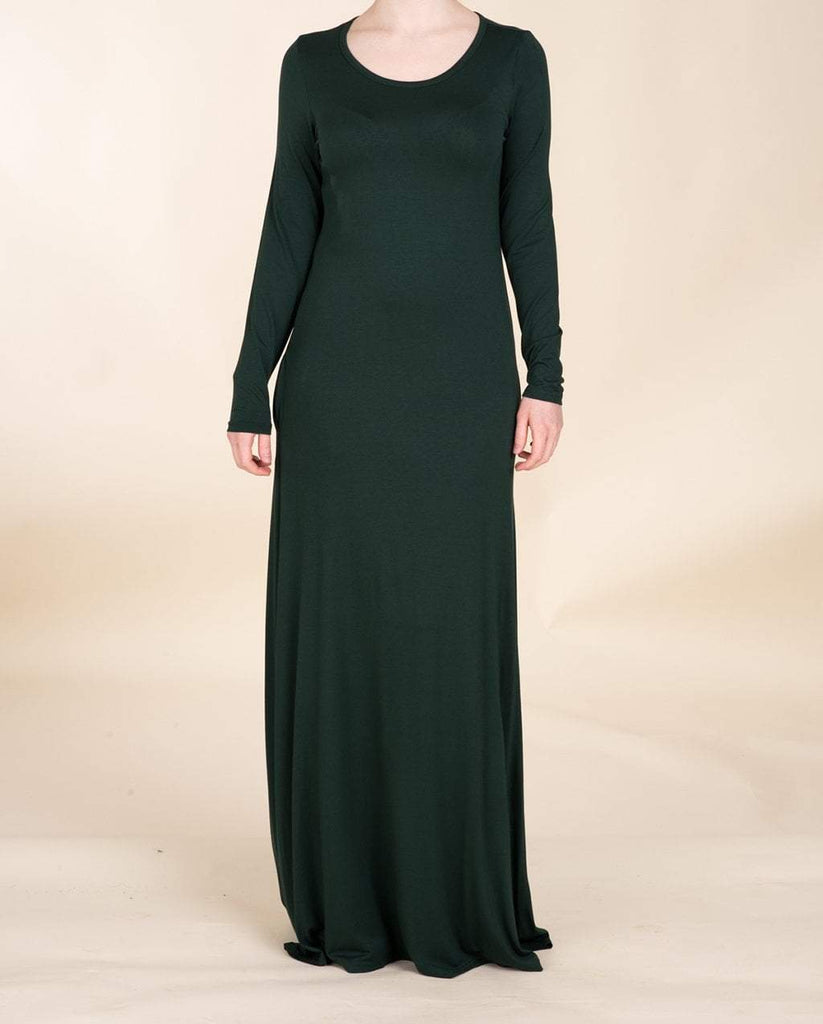 Hunter Green Cotton Candy Dress Kabayare