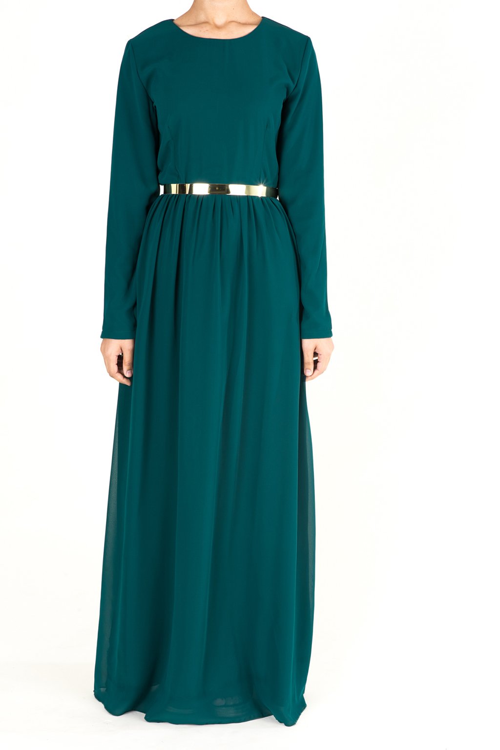 Hunter Modern Chiffon Maxi Dress Kabayare