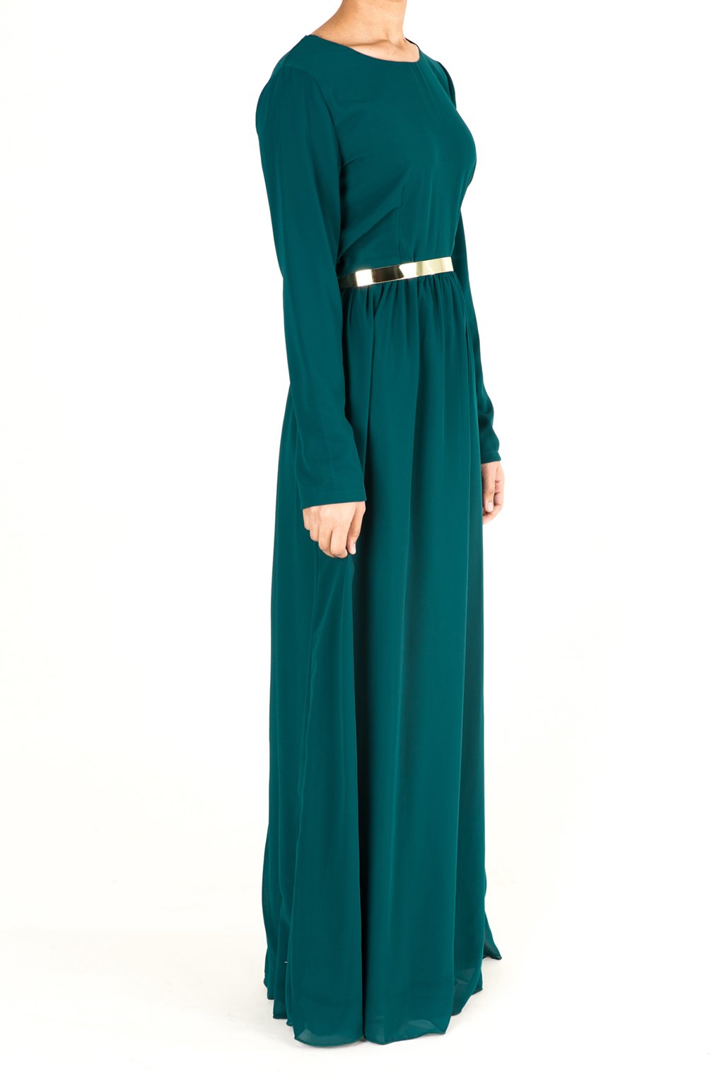 Hunter Modern Chiffon Maxi Dress Kabayare