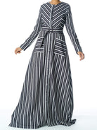 Impressive stripped maxi dress Kabayare