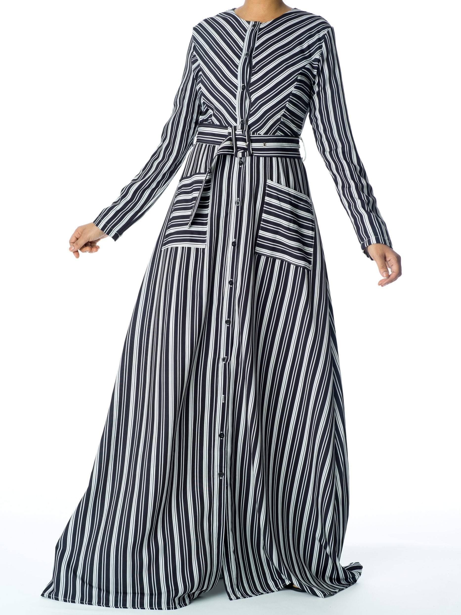 Impressive stripped maxi dress Kabayare
