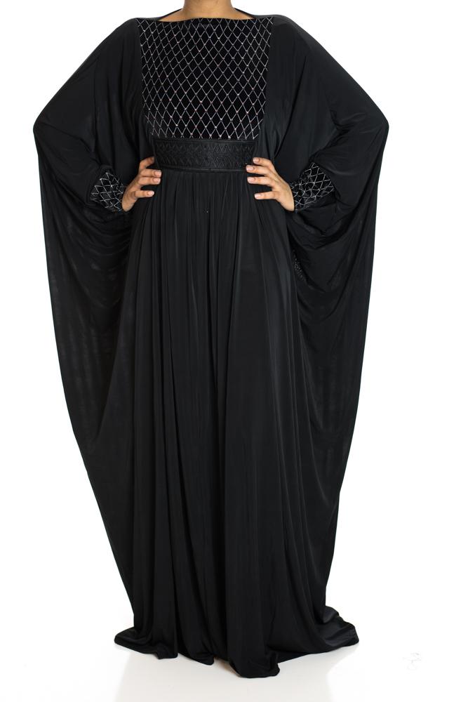 Infuse Butterfly Jersey Abaya Kabayare