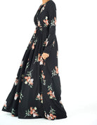 Irises floral print maxi dress Kabayare