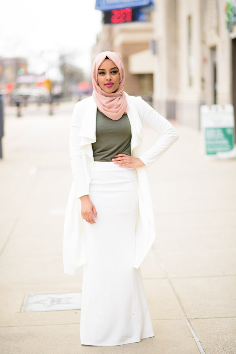 Ivory DRAPED DROP SHOULDER JACKET Kabayare