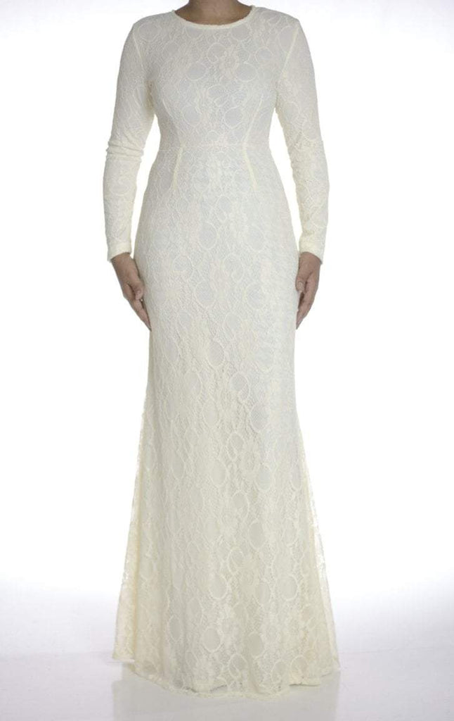 Ivory Elegance Lace Maxi Dress Kabayare