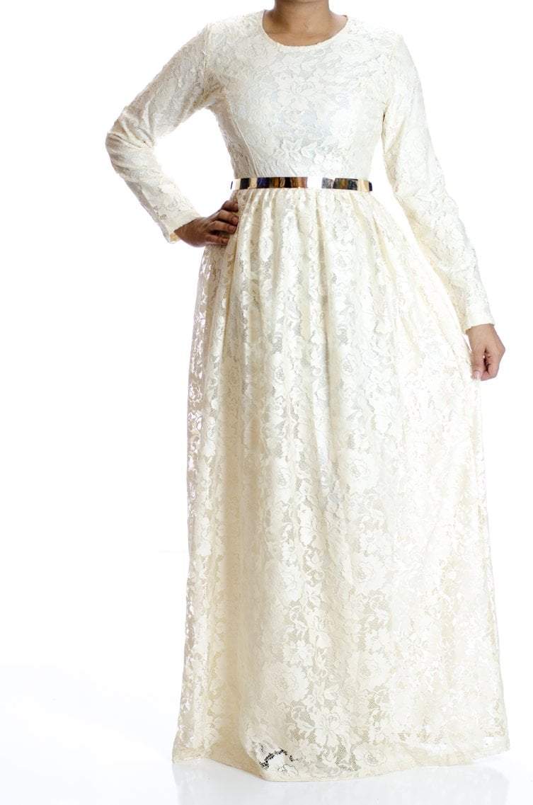 Ivory Garden Lace Kabayare