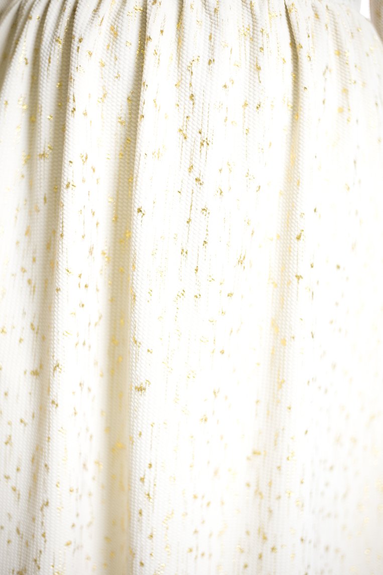 Ivory gold flakes Maxi dress Kabayare
