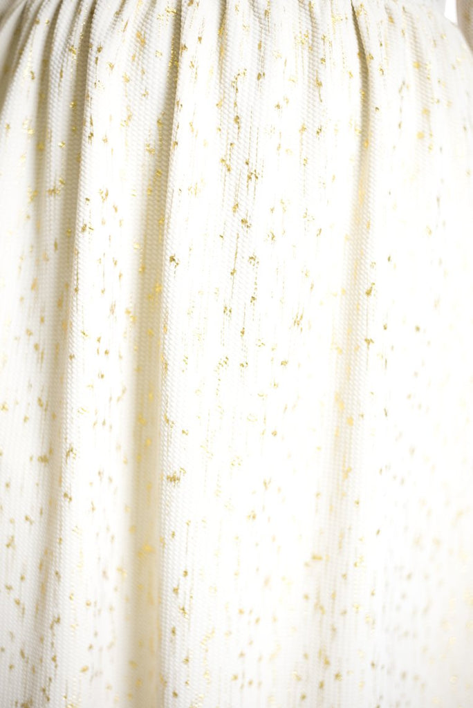 Ivory gold flakes Maxi dress Kabayare