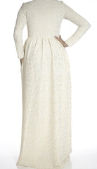 Ivory gold flakes Maxi dress Kabayare