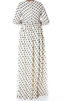 Ivory Polka dot maxi dress Kabayare