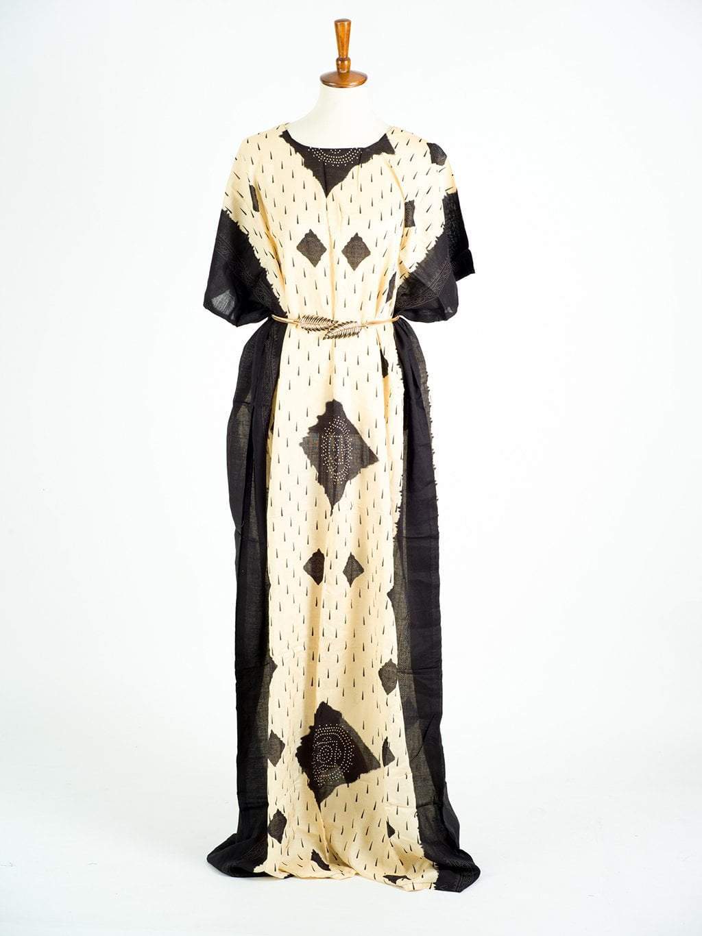 Ivory shash PRINT BATI DRESS Kabayare