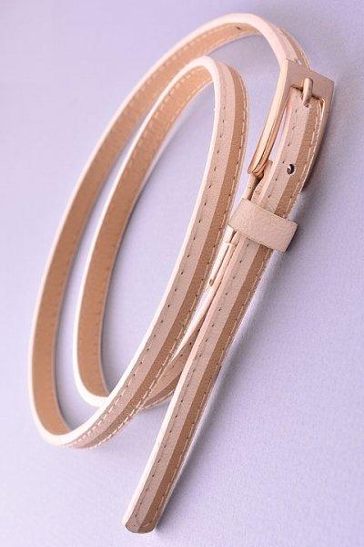 Ivory Two tone Skinny Belt Kabayare